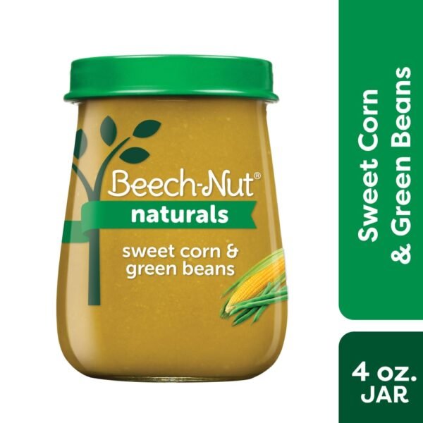 Beech-Nut® Naturals Stage 2 Sweet Corn & Green Beans Baby Food Jar