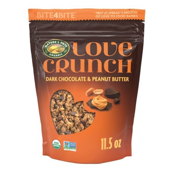 Nature's Path Love Crunch Dark Chocolate & Peanut Butter Granola