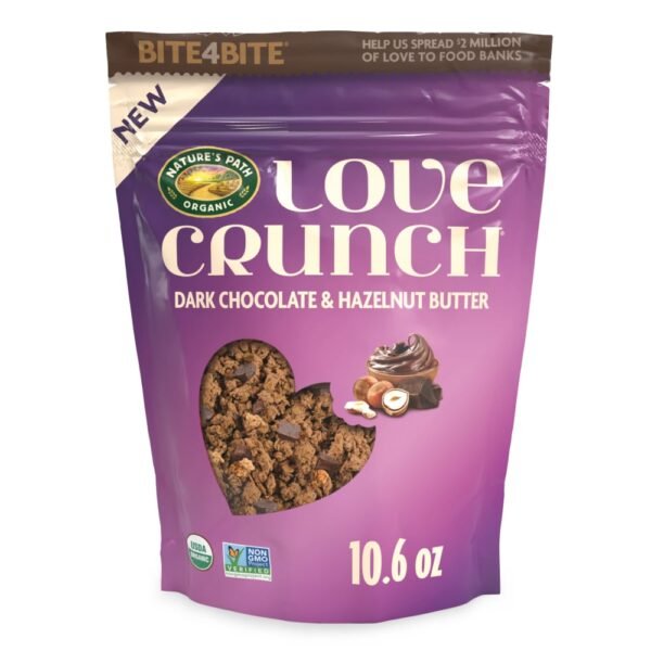 Nature's Path Love Crunch Dark Chocolate & Hazelnut Butter Granola