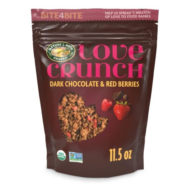 Nature's Path Love Crunch Dark Chocolate & Red Berries Granola