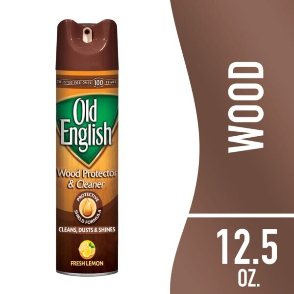 Old English Wood Protector, Cleaner, Conditioning, Protecting Furniture Polish, Fresh Lemon