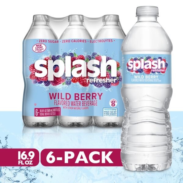 Splash Refresher Wild Berry Flavored Water Bottle