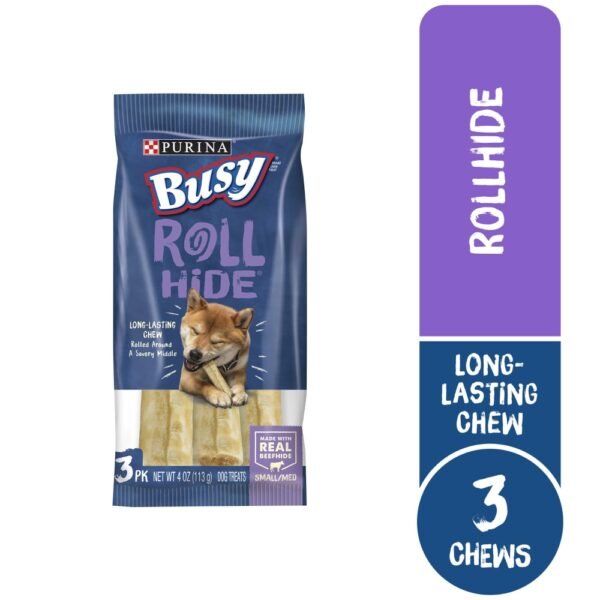 Purina Busy Roll Hide Rawhide Chew Small/Medium Breed Dog Treats