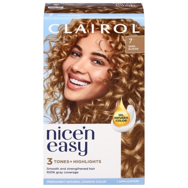 Clairol Nice'n Easy Permanent Hair Color 7 Dark Blonde