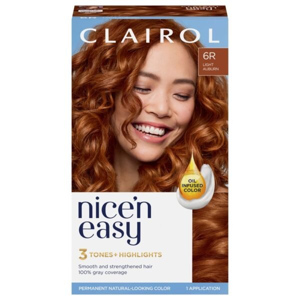 Clairol Nice'n Easy 6R Light Auburn Permanent Hair Color