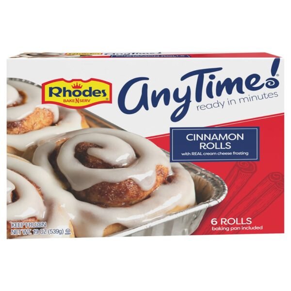 Rhodes AnyTime! Frozen Cinnamon Rolls with Cream Cheese Frosting