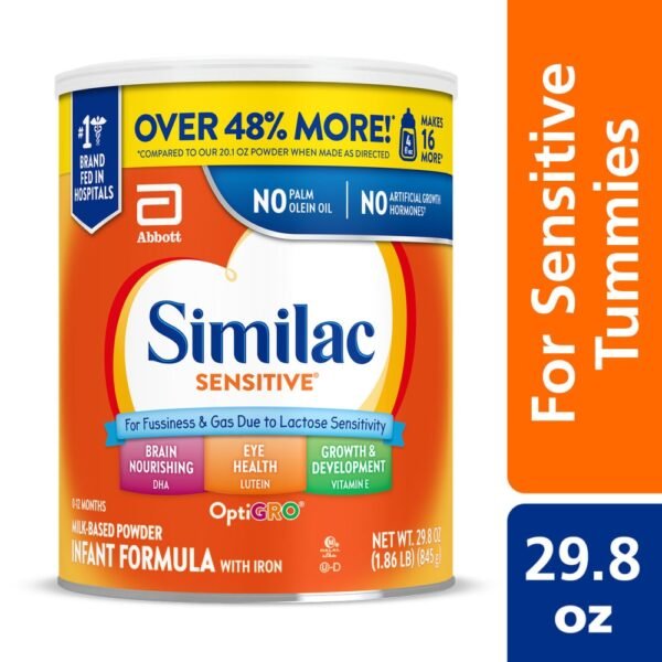 Similac Sensitive® For Fussiness and Gas Powder Infant Formula with Iron