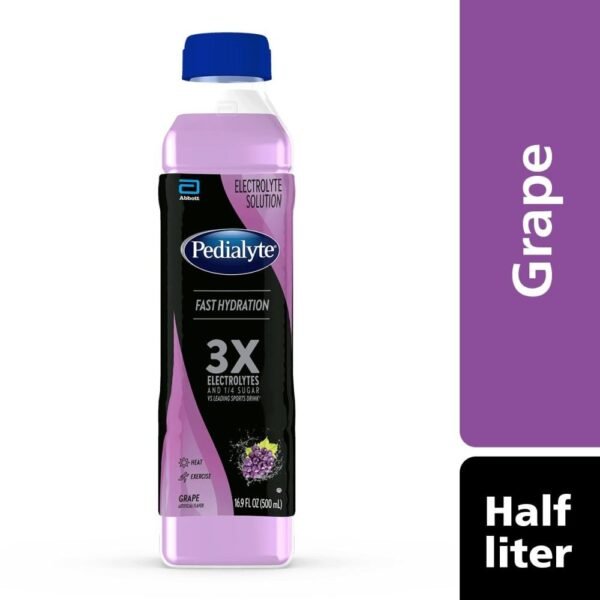 Pedialyte® Fast Hydration Grape Electrolytes Solution Bottle