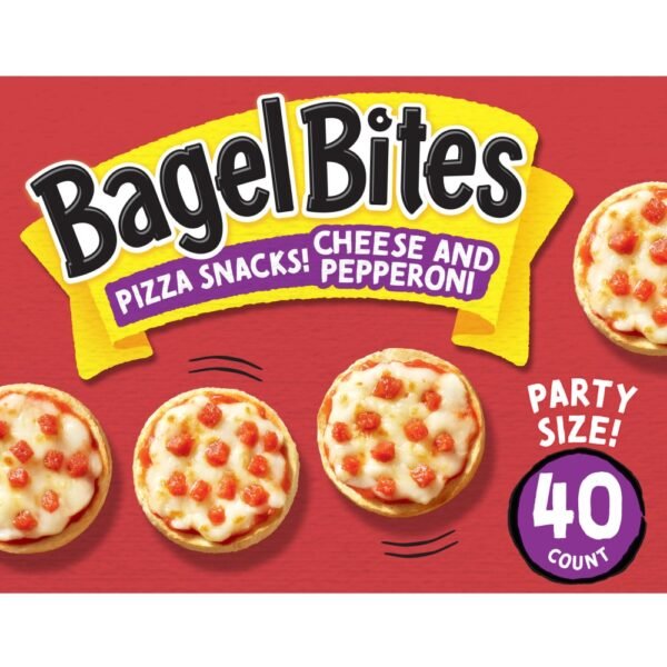 Bagel Bites Cheese & Pepperoni Mini Pizza Bagel Frozen Snacks