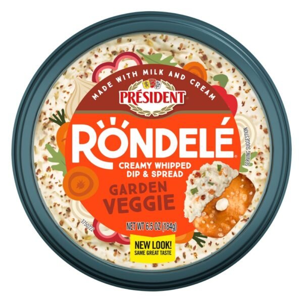 Rondele Garden Vegetable Creamy Whipped Dip & Spread Cheese