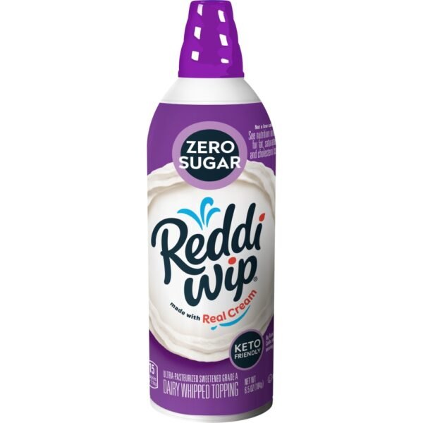 Reddi Wip Zero Sugar Keto Friendly Gluten Free Whipped Topping