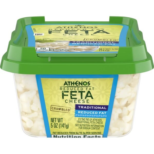 Athenos Traditional Crumbled Feta Cheese with Reduced Fat