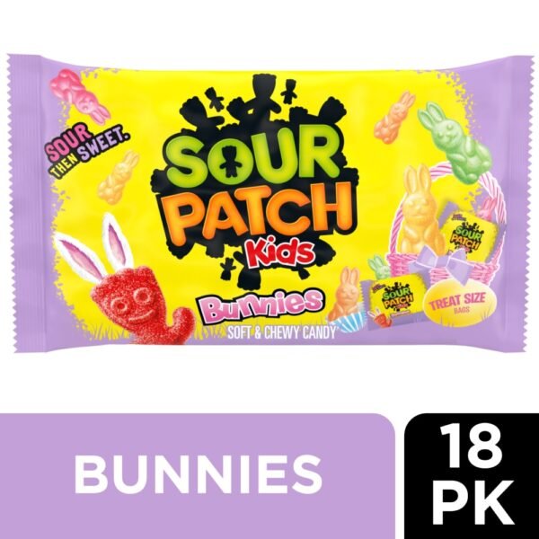 SOUR PATCH KIDS Bunnies Soft & Chewy Easter Candy Treat Size Bags