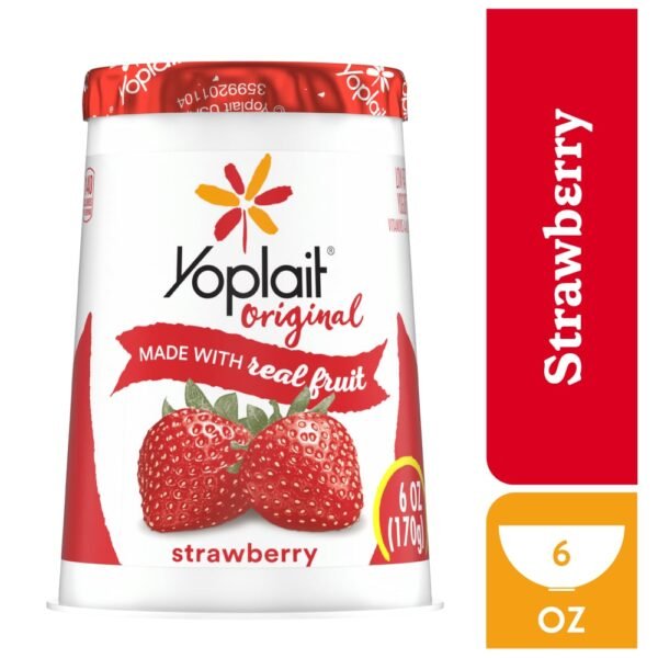 Yoplait Original Low Fat Strawberry Yogurt Cup