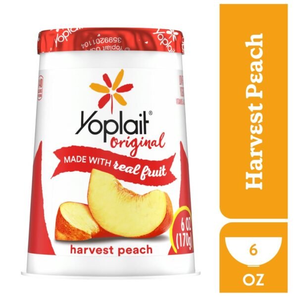 Yoplait Original Low Fat Harvest Peach Yogurt Cup