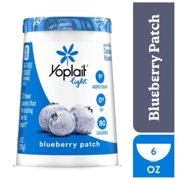 Yoplait Light Blueberry Patch Fat Free Yogurt Cup