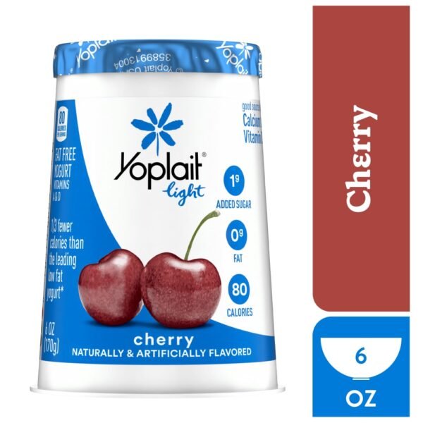 Yoplait Light Cherry Fat Free Yogurt Cup