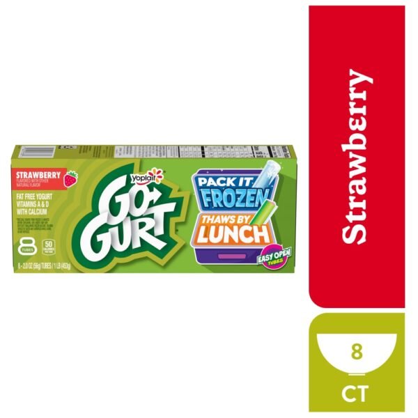 Go GURT Strawberry Kids Fat Free Yogurt Tubes