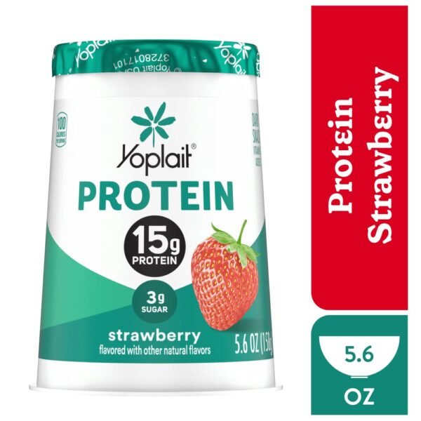 Yoplait Protein Strawberry Yogurt Cultured Dairy Snack Cup