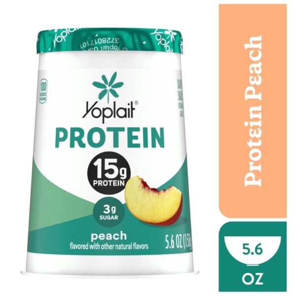 Yoplait Protein Peach Yogurt Cultured Dairy Snack Cup