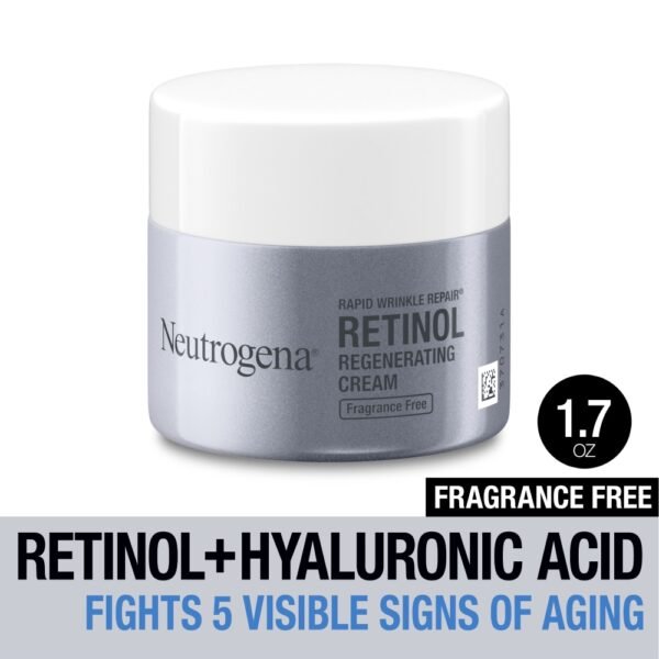 Neutrogena Rapid Wrinkle Repair Retinol Face Moisturizer Fragrance Free Daily Anti-Aging Face Cream
