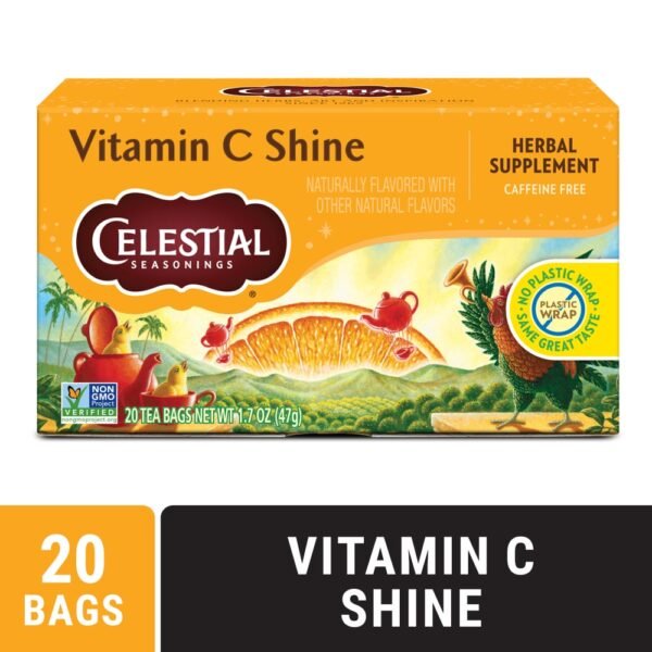Celestial Seasonings Caffeine Free Vitamin C Shine Herbal Tea