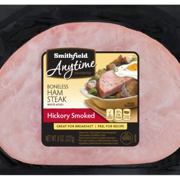 Smithfield Anytime Favorites Boneless Hickory Smoked Ham Steak