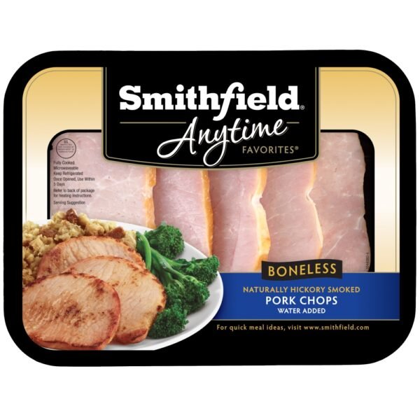 Smithfield Anytime Favorites Naturally Hickory Smoked Pork Chops