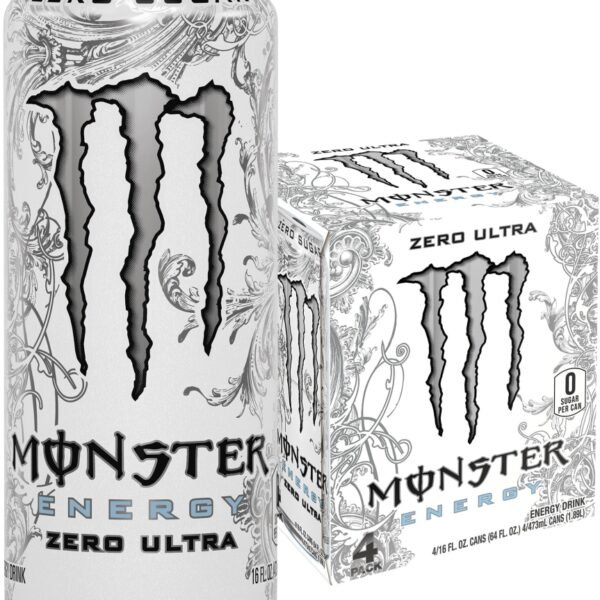 Monster® Zero Sugar Zero Ultra Energy Drink Multipack Cans