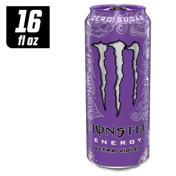 Monster® Zero Sugar Ultra Violet Energy Drink Can