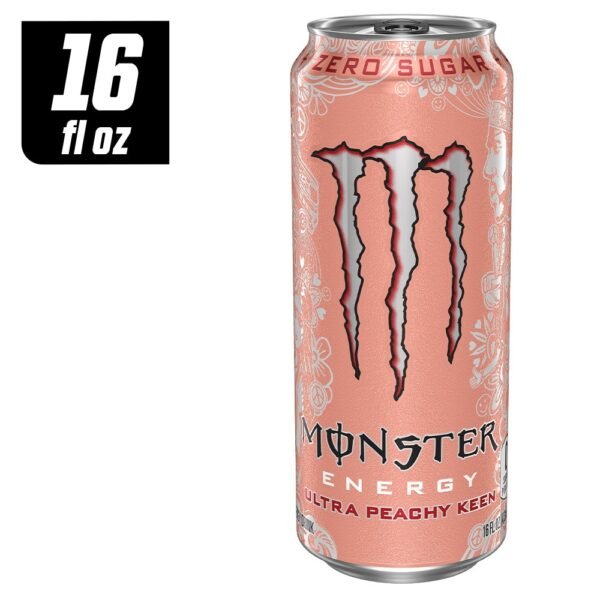Monster® Zero Sugar Ultra Peachy Keen Energy Drink Can
