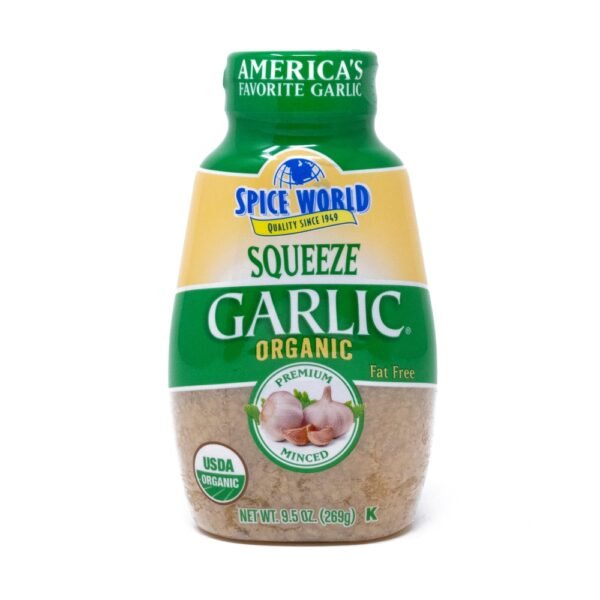 Spice World Organic Squeeze Minced Garlic