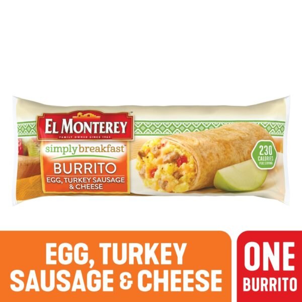 El Monterey® Simply Egg Turkey Sausage & Cheese Breakfast Burrito
