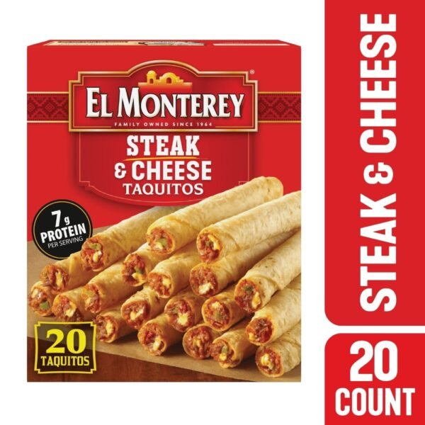 El Monterey® Steak & Cheese Frozen Flour Taquitos