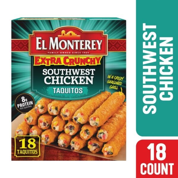 El Monterey® Extra Crunchy Southwest Chicken Frozen Taquitos