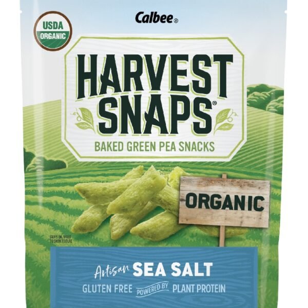 Harvest Snaps® Organic Artisan Sea Salt Baked Green Pea Snacks