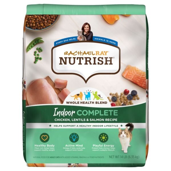 Rachael Ray® Nutrish® Indoor Complete Chicken with Lentils & Salmon Recipe Dry Cat Food