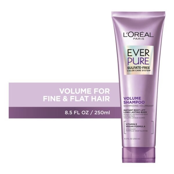 L'Oreal Paris EverPure Volume Conditioner Sulfate Free for Reviving Fine, Flat Hair