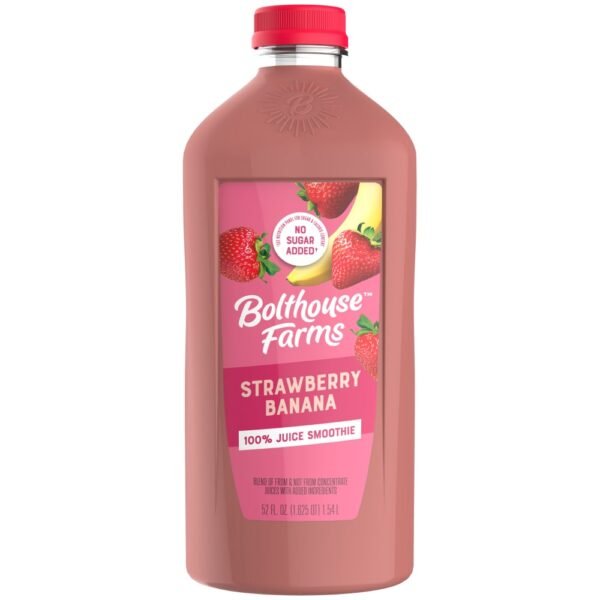 Bolthouse Farms Strawberry Banana 100% Juice Smoothie 52 fl oz