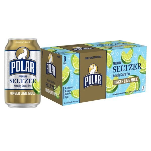 Polar Ginger Lime Mule Flavored Seltzer Water Cans