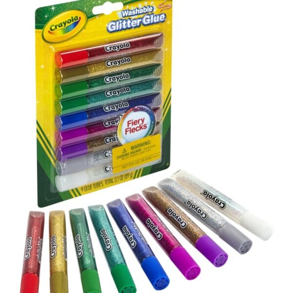 Crayola® Fiery Flecks™ Washable Glitter Glue Varitety Pack