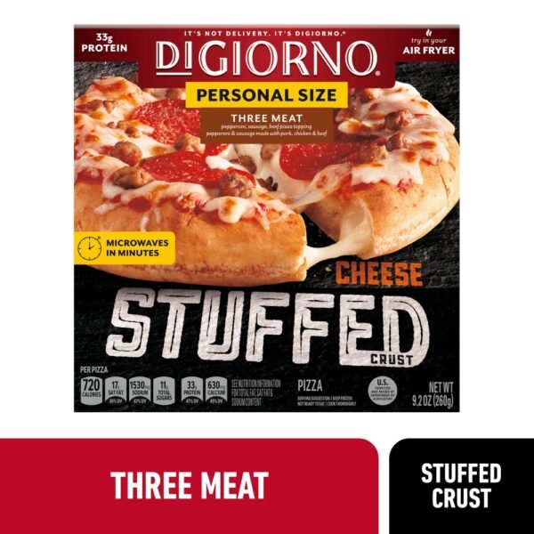 DiGiorno Three Meat Stuffed Crust Personal Frozen Pizza