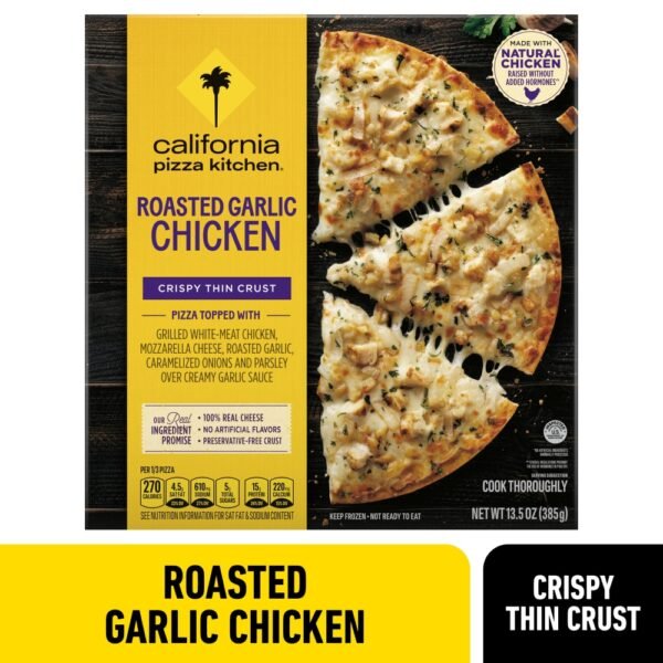California Pizza Kitchen Roasted Garlic Chicken Thin Crust Frozen Pizza
