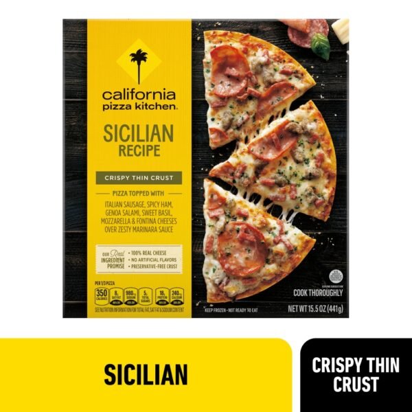 California Pizza Kitchen Sicilian Crispy Thin Crust Frozen Pizza