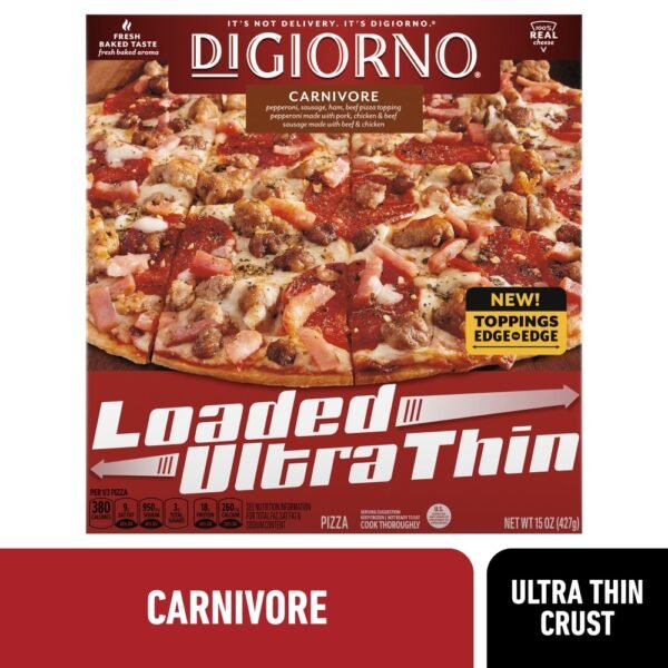DiGiorno Loaded Ultra Thin Crust Carnivore Pizza