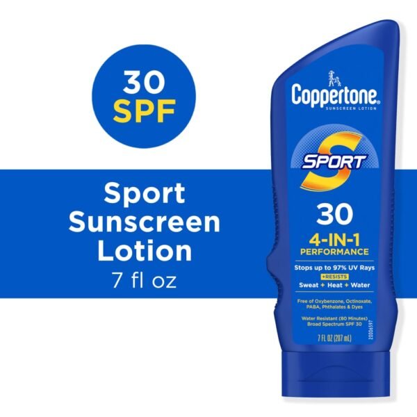 Coppertone Sport Water Resistant Sunscreen SPF 30 Lotion