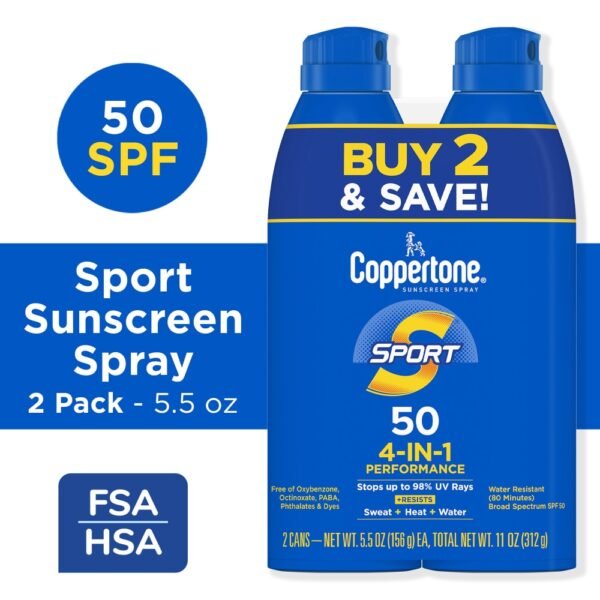 Coppertone Sport Sunscreen Spray SPF 50