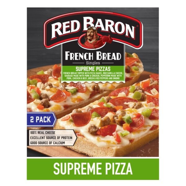 Red Baron Supreme French Bread Personal Frozen Pizza