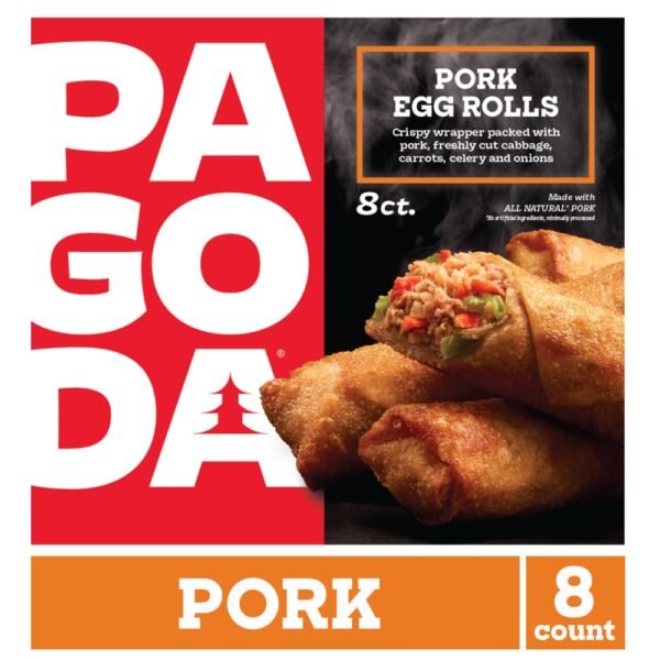 Pagoda Frozen Crunchy Crispy Pork Egg Rolls