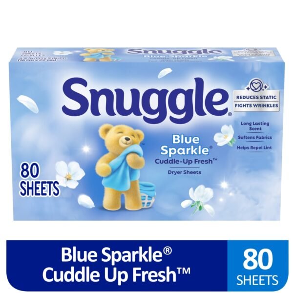 Snuggle® Blue Sparkle® Fabric Softener Dryer Sheets